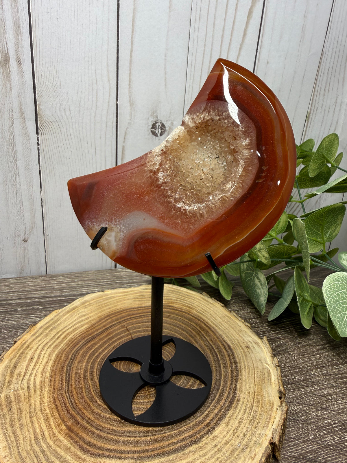 Carnelian Moons on Stands