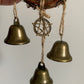 Witch Bells for Home Protection, Simple Style with 3 Bells & Pentacle Charm