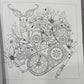Mythographic Color and Discover Menagerie An Artist's Coloring Book of Amazing Animals