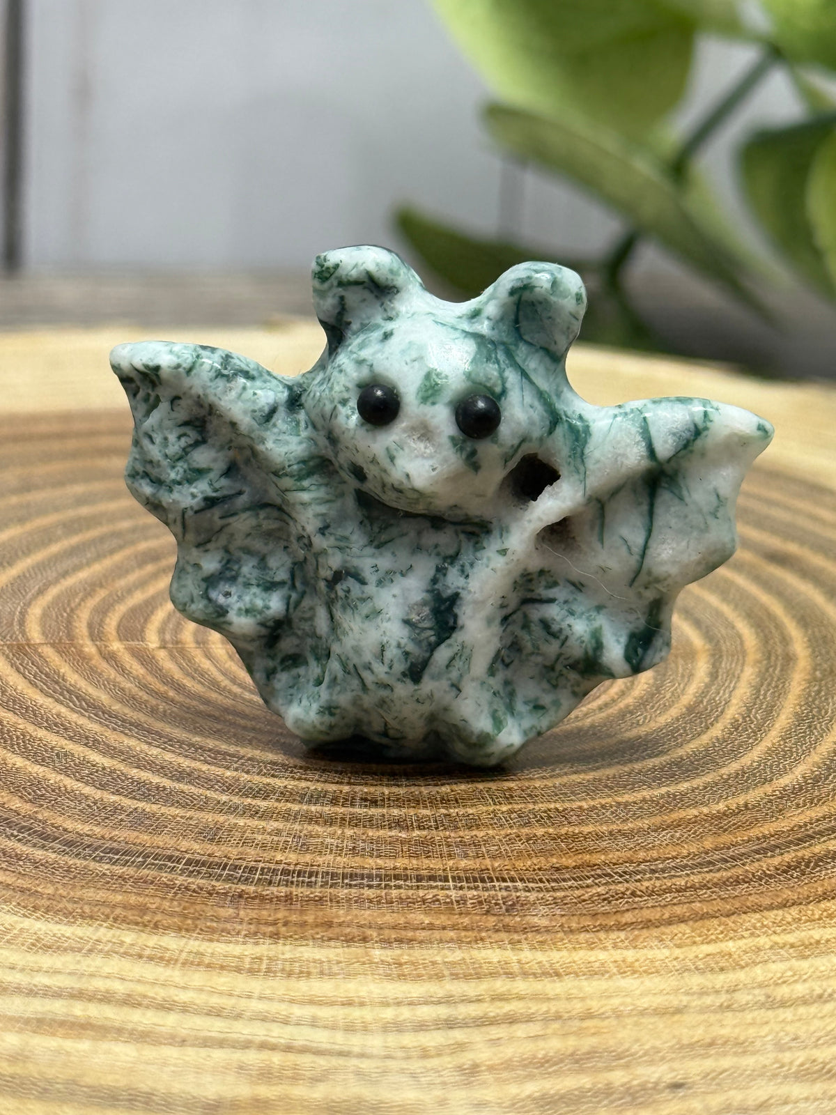 Crystal Bat Carving