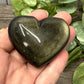 Gold Sheen Obsidian Carved Hearts