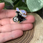 Bird with Witch Hat and Spell Bottle Pin