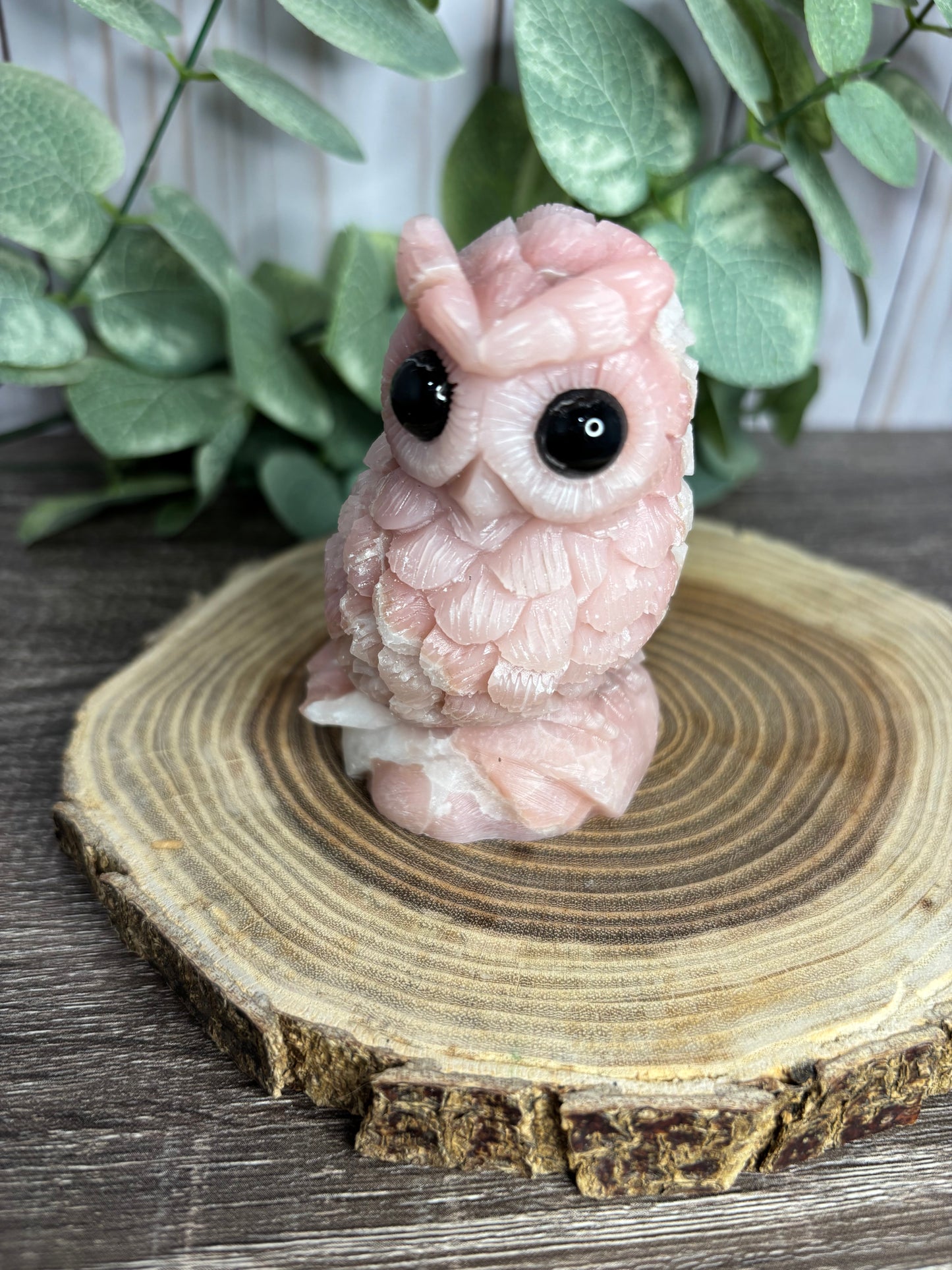 Pink Opal Owls