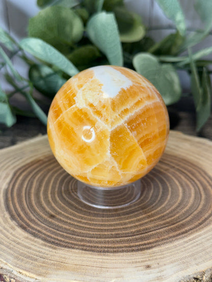 Orange Calcite Spheres