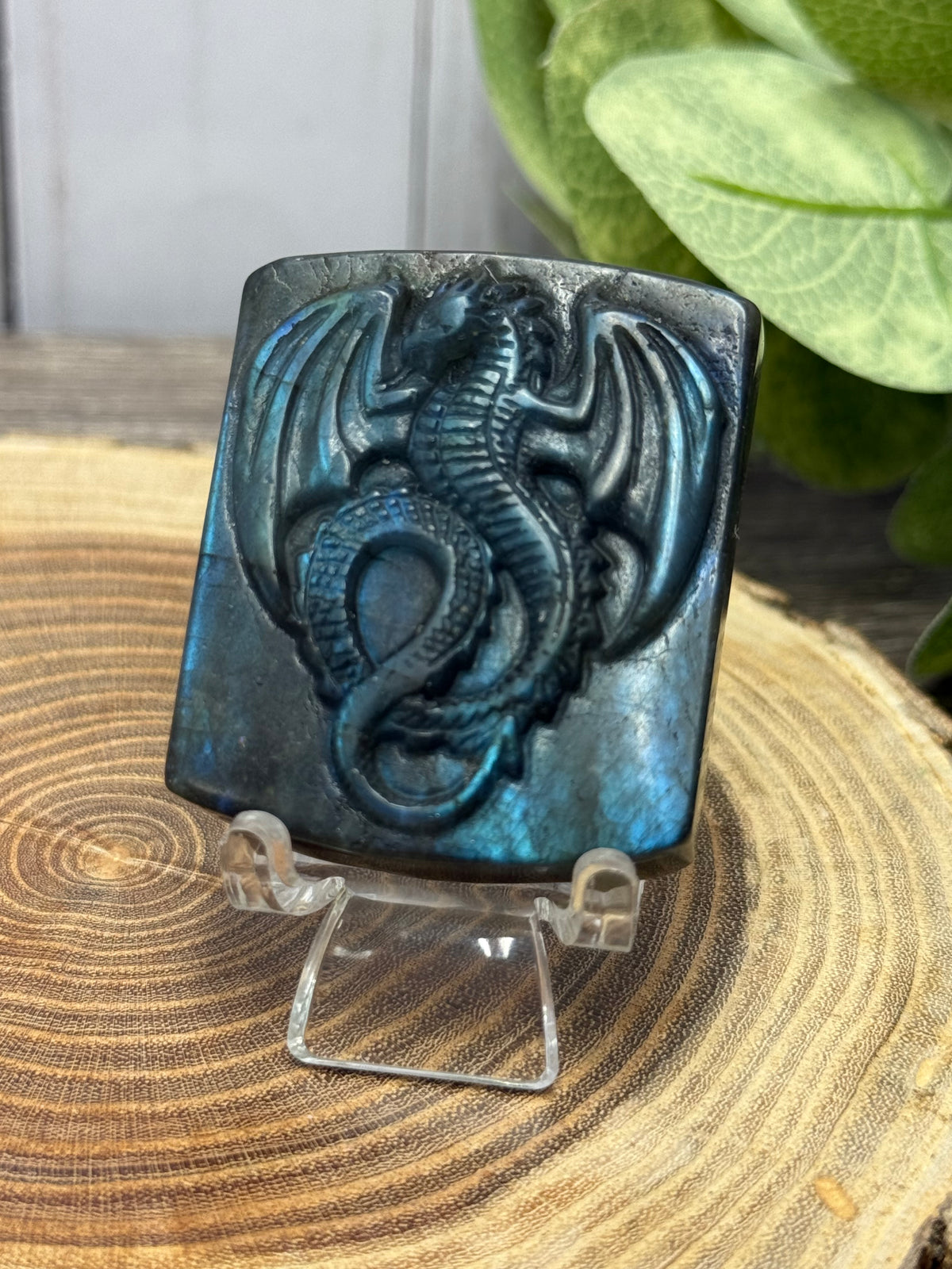 Labradorite Carved Dragons