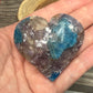 Multi Stone Hearts - Unique (Sun Stone, Lepidolite and Blue Apatite in one)