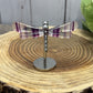 Small Dragonfly Wings on Stand - Fluorite