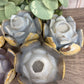 Druzy Agate Lotus Flowers