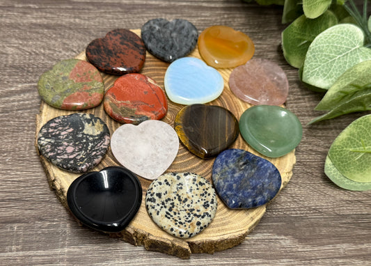 Worry Stones - Oval, Heart, Teardrop