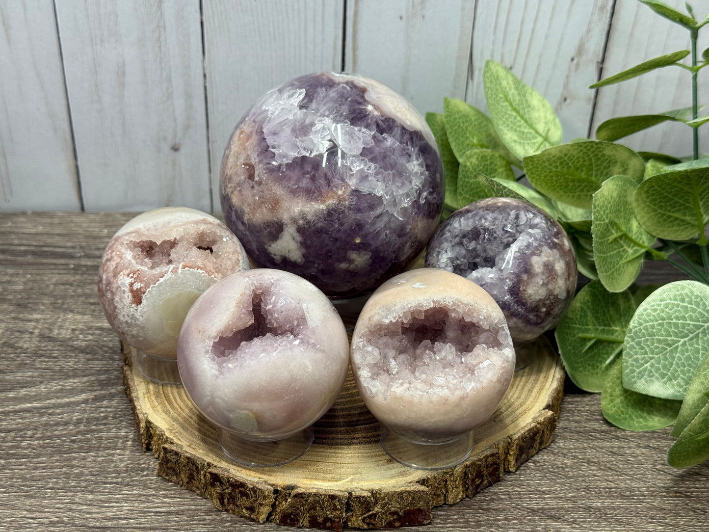 Pink Amethyst Spheres