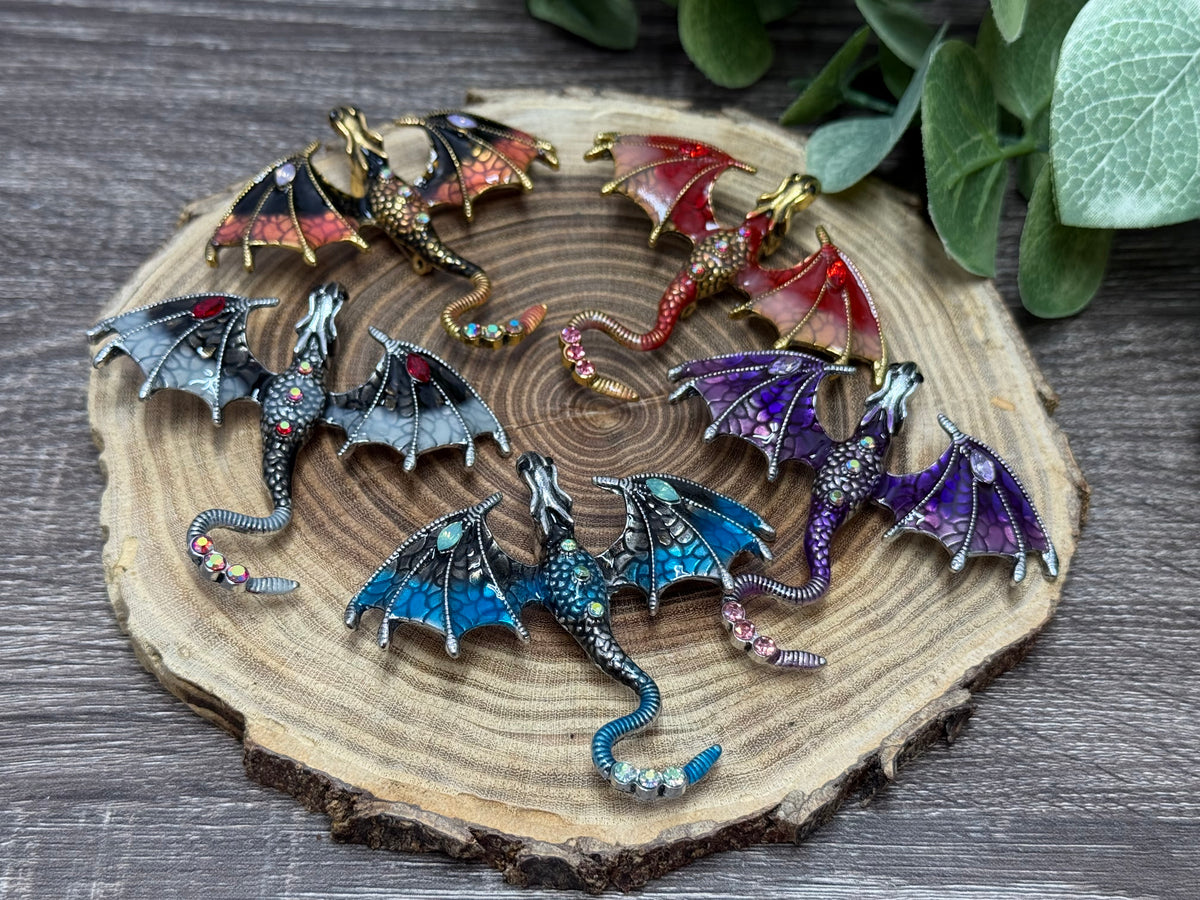Large Fancy Dragon Pins