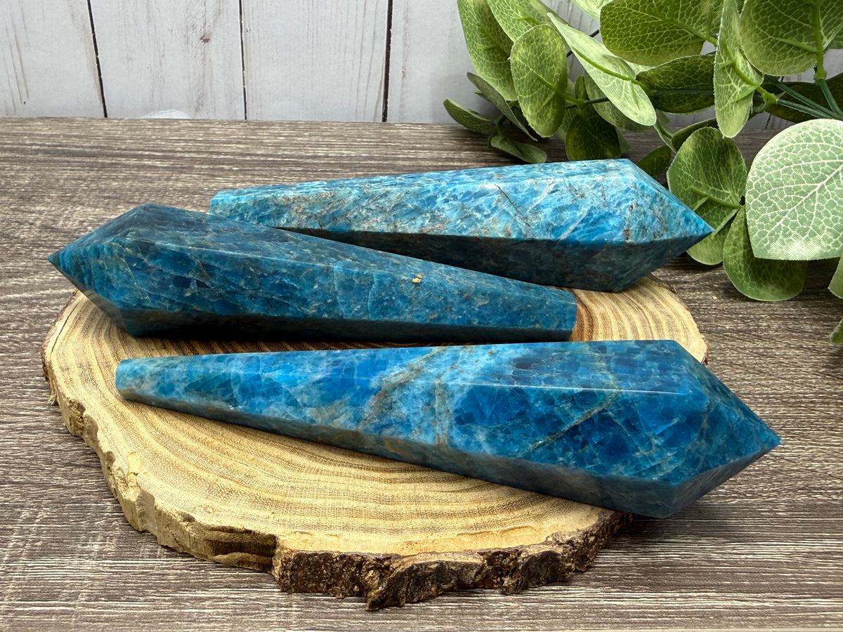 Blue Apatite Wands