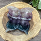 Butterfly Dish Carving - Fluorite