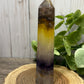 Fluorite Towers Larger - Yellow and Purple