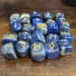 Lapis Lazuli Gemstone Rune Engraved Elder Futhark Lettering