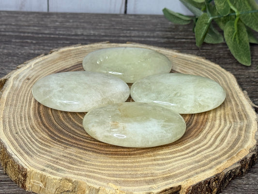 Lemon Citrine Palm Stones