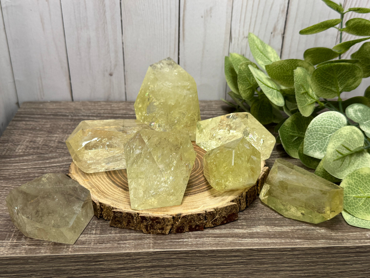 Citrine Freeforms - Rainbow Filled