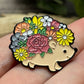 Hedgehog Flower Pin