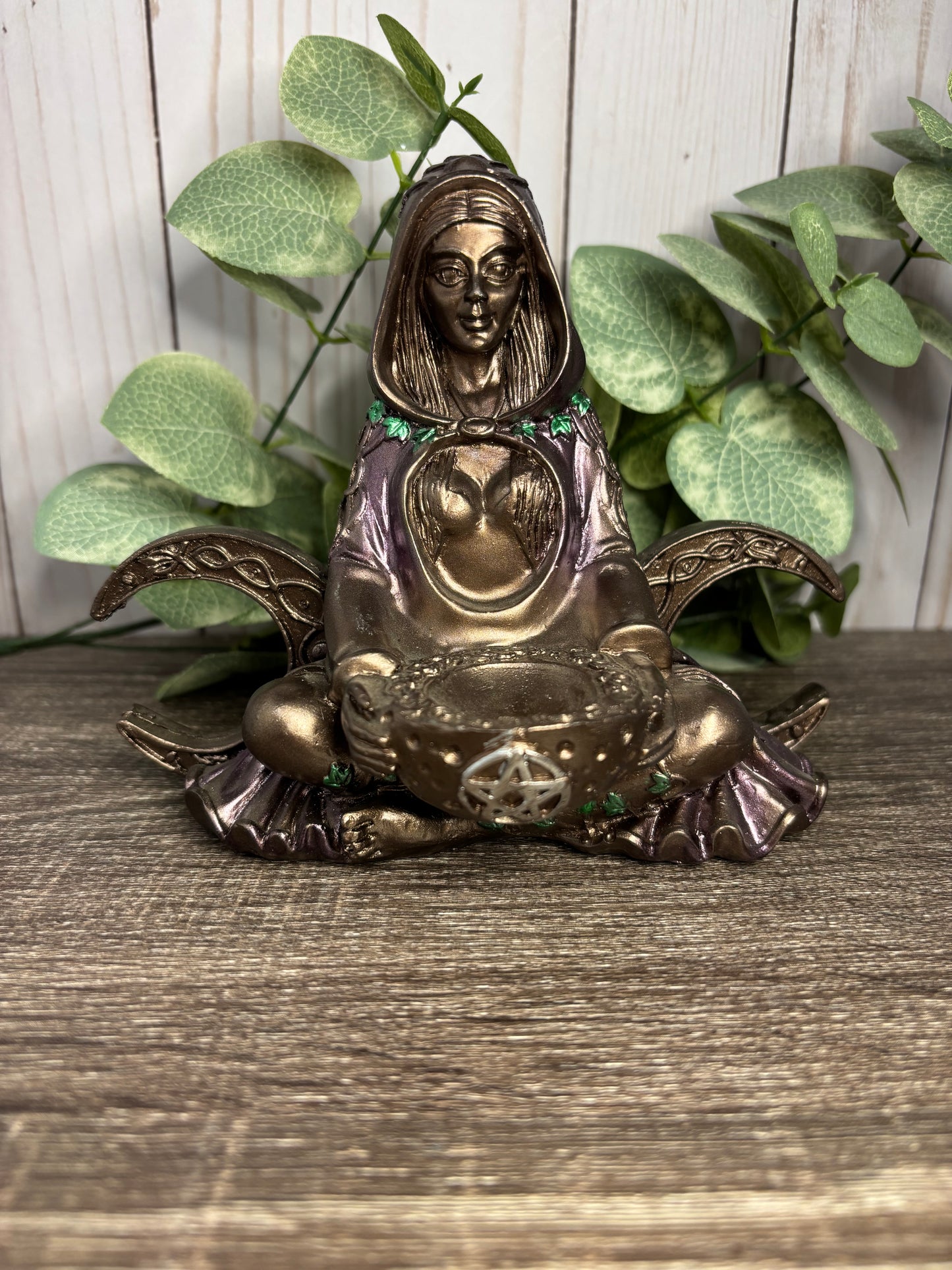 Triple Moon Goddess Sphere Holder/Stand