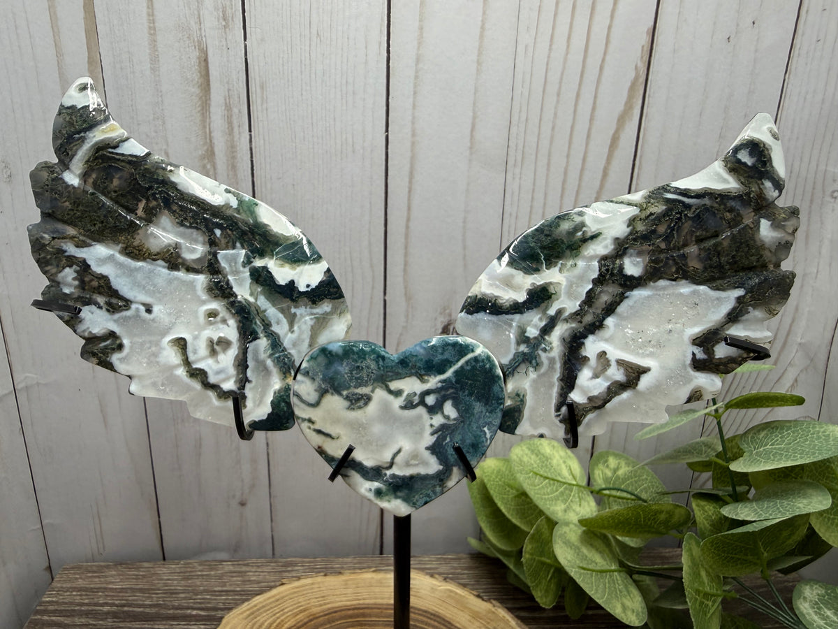 Heart With Wings on Stand