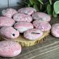Pink Rhodonite Palm Stones