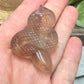 Snake Carving - Chevron Amethyst, Fluorite