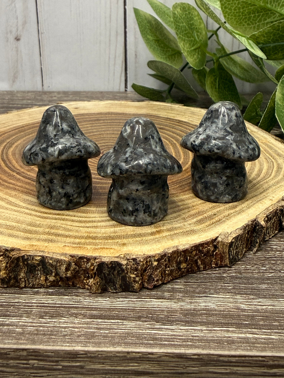 Crystal Ghost Carving With Mushroom Hat