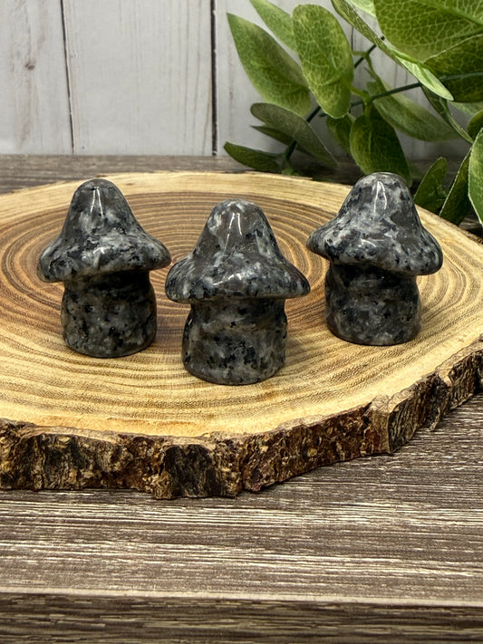 Crystal Ghost Carving With Mushroom Hat