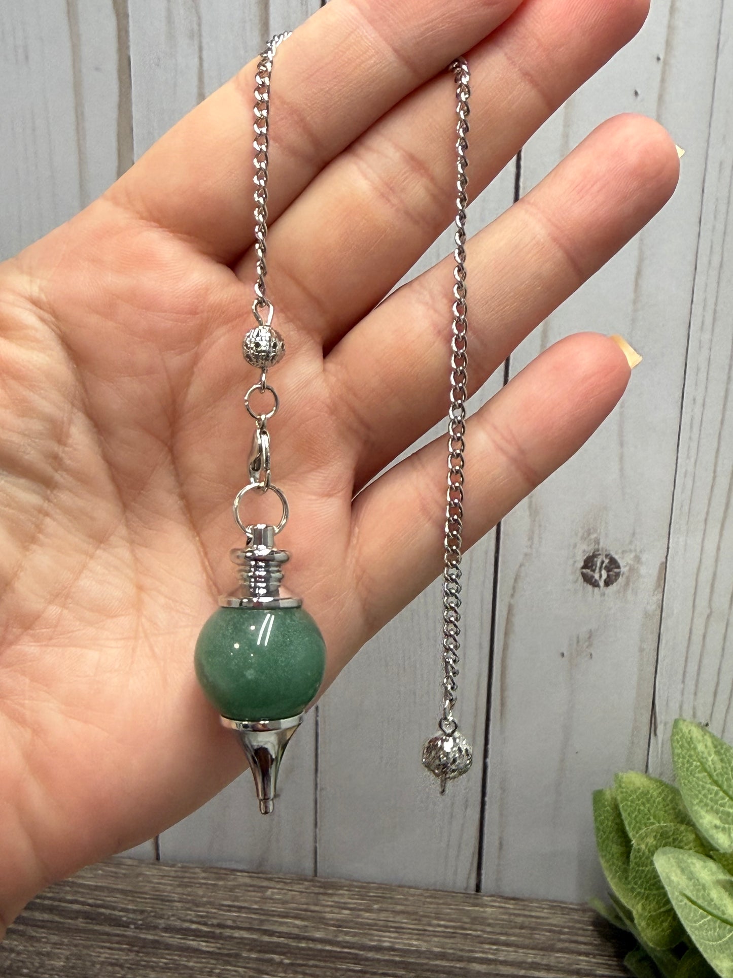 Pendulum Rounded - Green Aventurine
