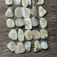 Rainbow Moonstone Rune Stones Set #1 Crystal with Elder Futhark Letterings