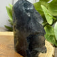 Fluorite & Pyrite Towers with Raw Edge
