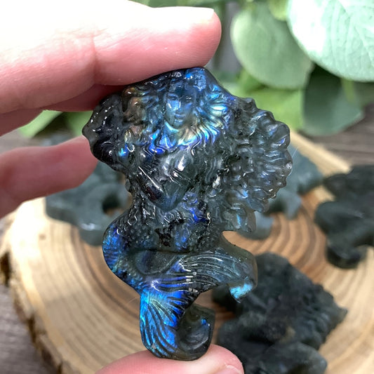 Labradorite Carved Mermaids