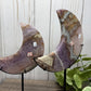 Amethyst & Agate Moons on Stands