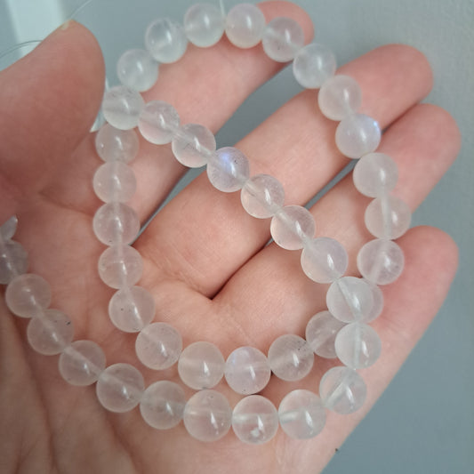 Moonstone -  Bracelet (round beads)