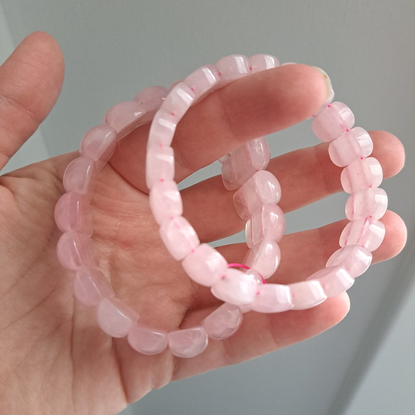 Rose Quartz Bangle Style - Bracelet