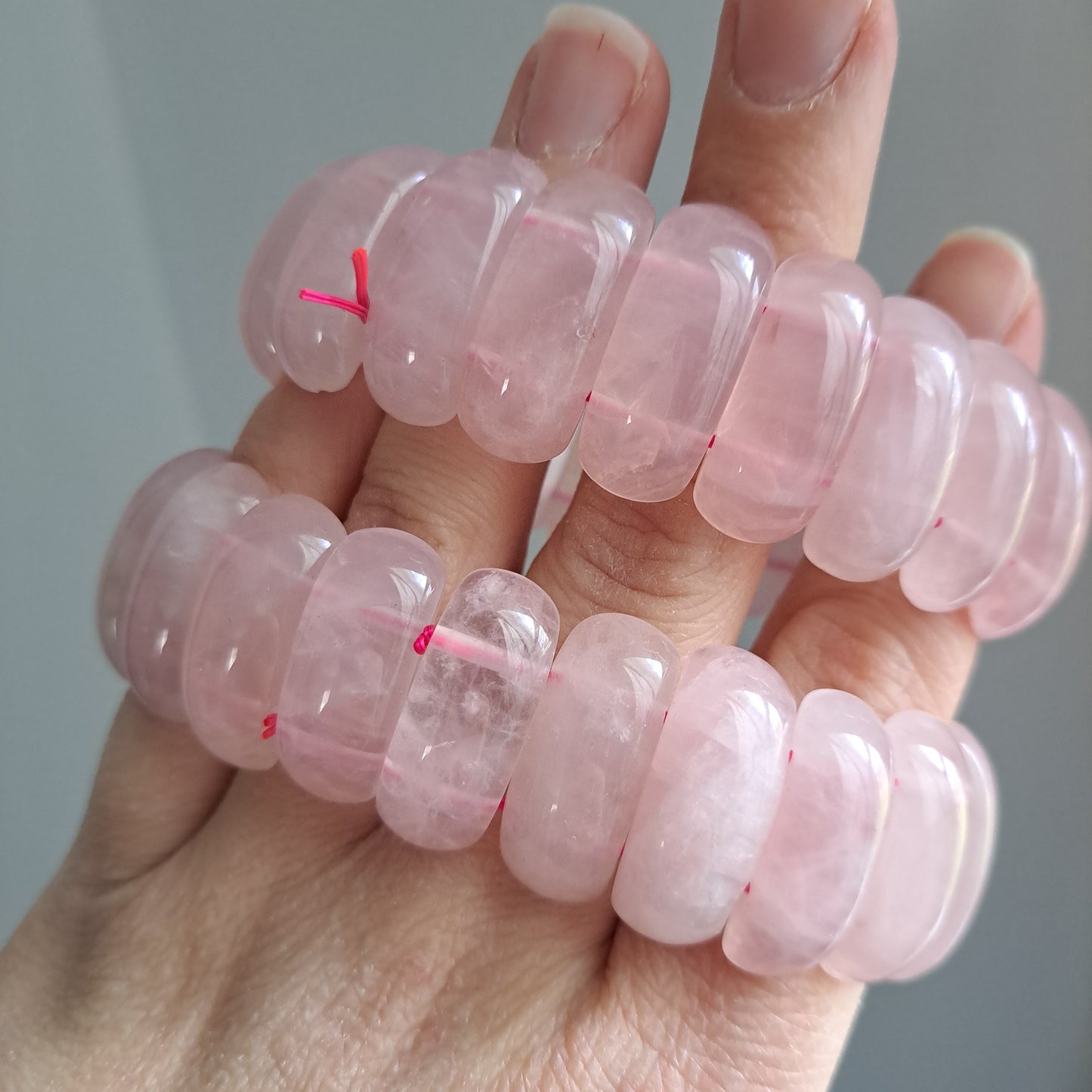 Rose Quartz Bangle Style - Bracelet