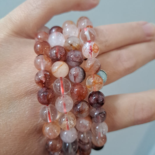 Fire Quartz - Bracelet 8 mm