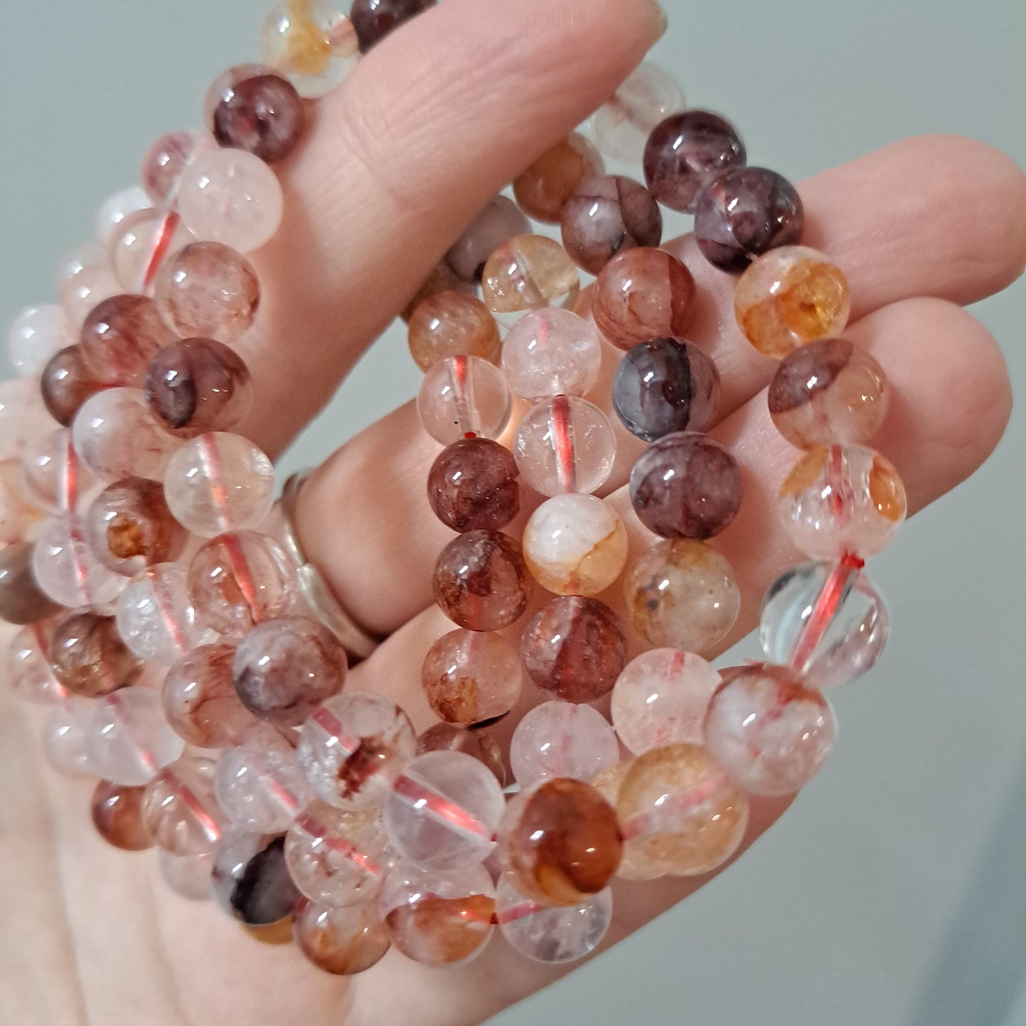 Fire Quartz - Bracelet 8 mm