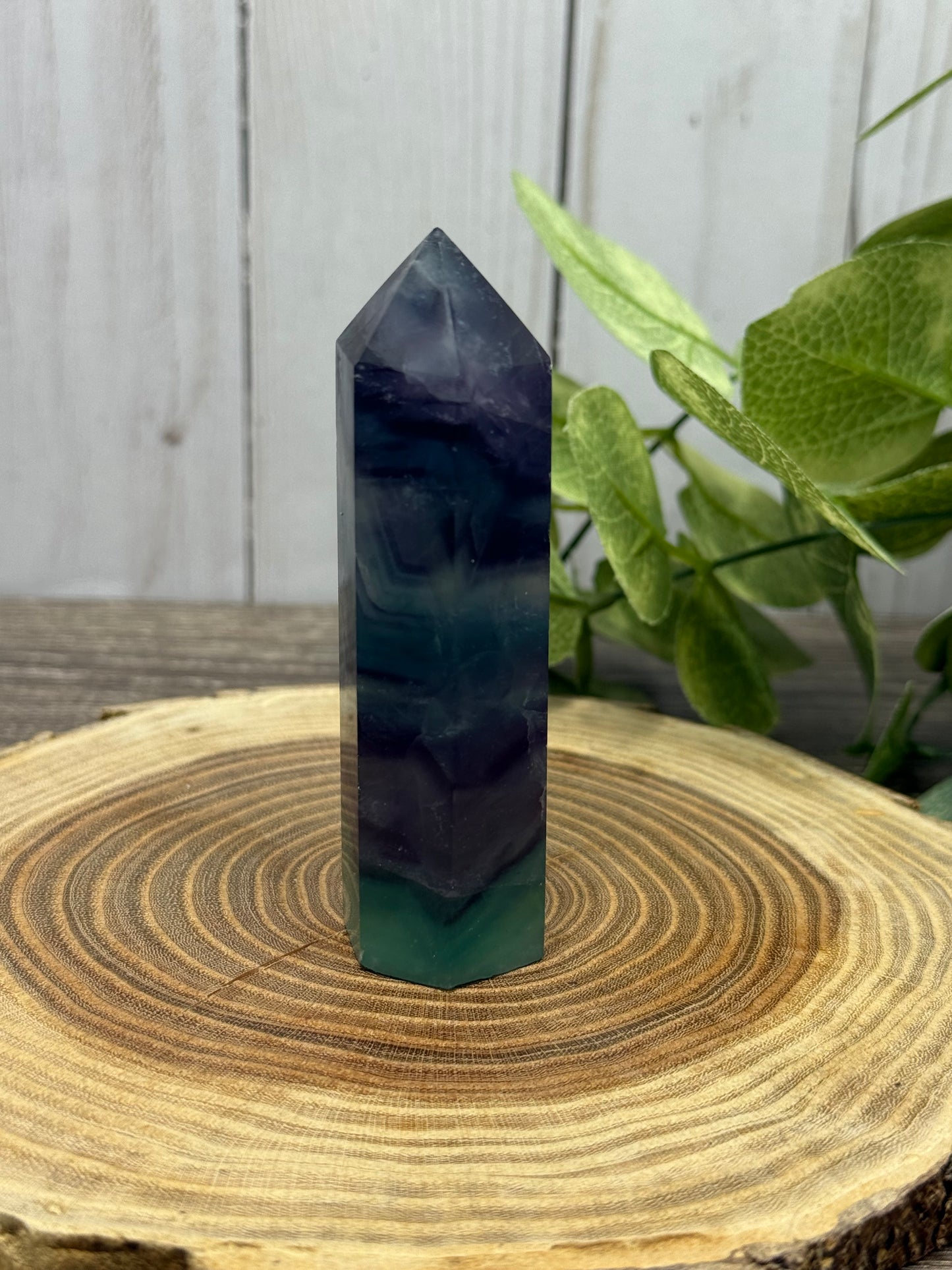 Fluorite Tower (dark green and purple)