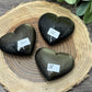 Gold Sheen Obsidian Carved Hearts