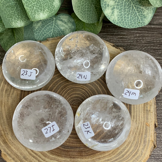 Clear Quartz Palm Stones