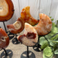Carnelian Moons on Stands
