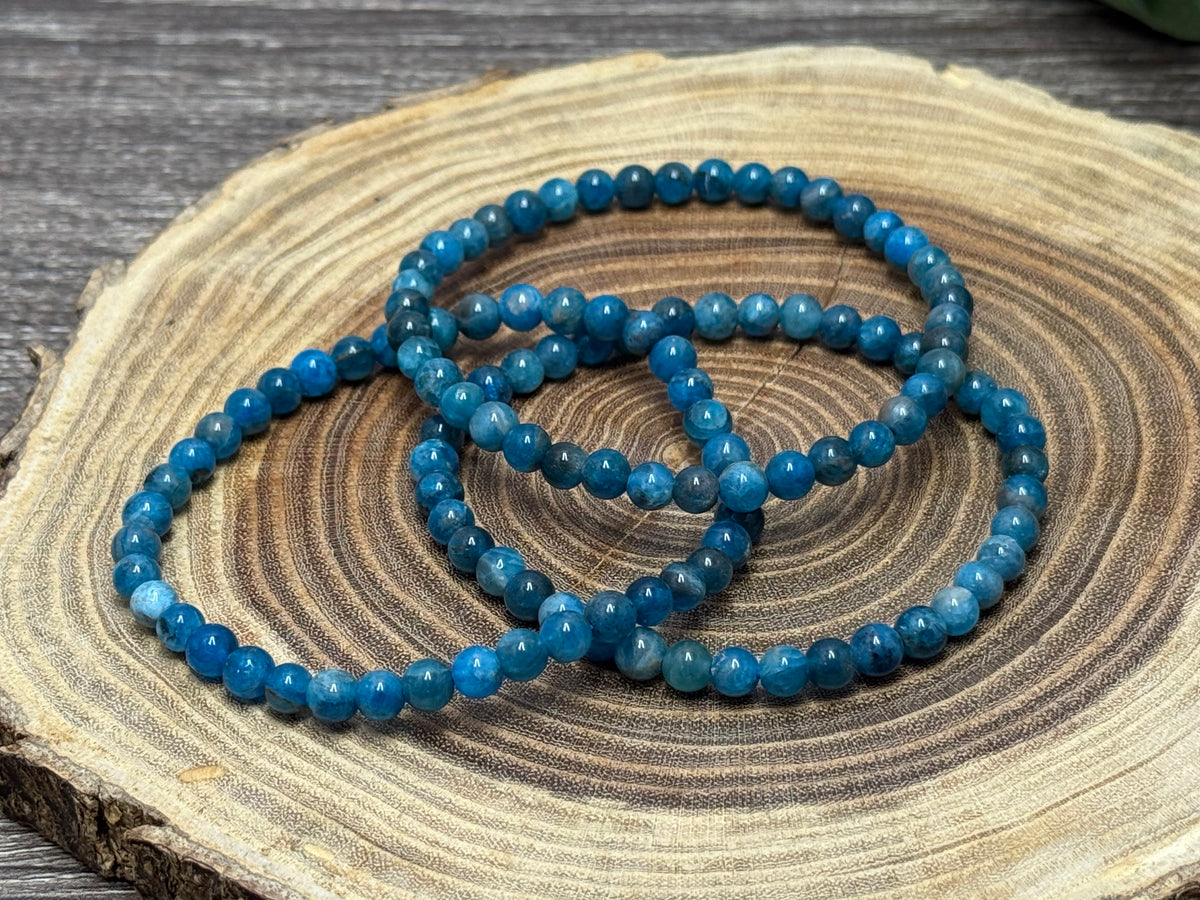 Blue Apatite - Bracelet 4 mm