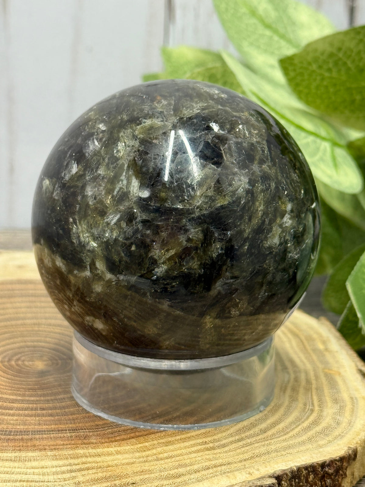 Green Mica Sphere