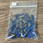 Lapis Lazuli Gemstone Rune Engraved Elder Futhark Lettering - Set 2