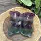 Butterfly Dish Carving - Fluorite