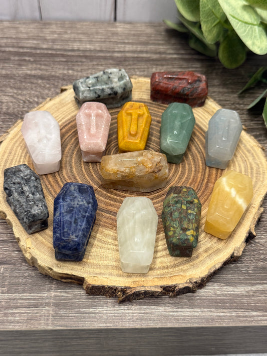 Coffin Crystal Carving