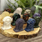 Tombstones / Head Stones with a Skull Engraved - Halloween Carving