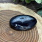 Black Agate Palm Stones