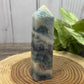 Fluorite Tower (green with a bit of purple, square style)